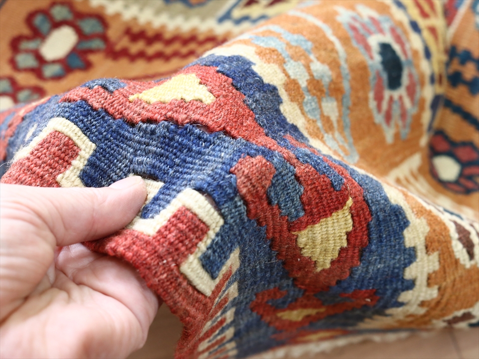 キリムスタイル / トルコの手織りキリム カイセリ セッチャーデ175×127cm