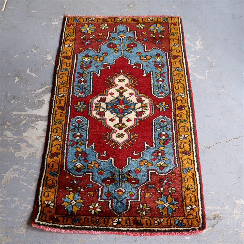 キリムスタイル / トルコ絨毯 トライバルラグ ヤストゥク カイセリ 