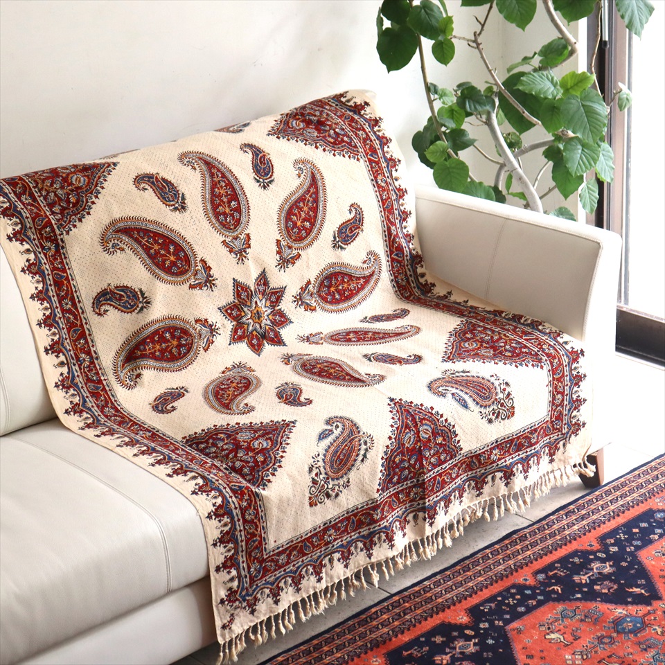 キリムスタイル / ペルシャ更紗 イラン手染め布 150x100cmサイズ  