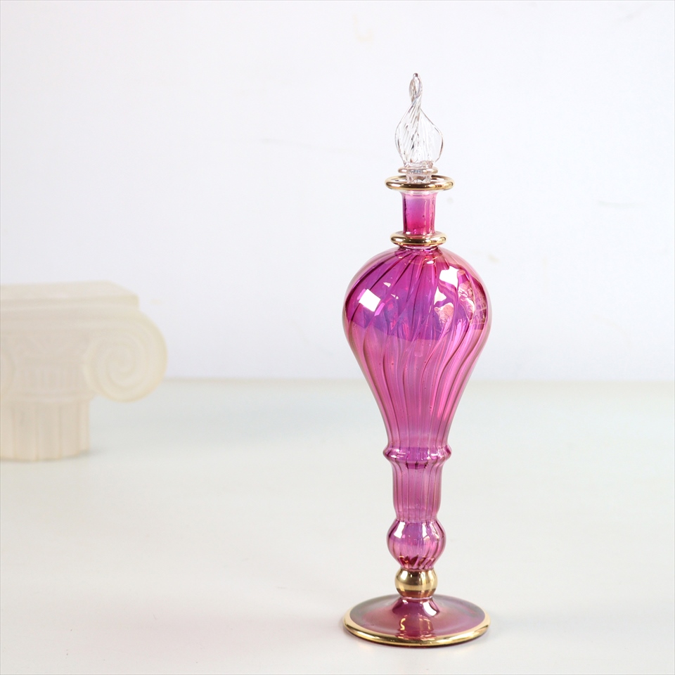 エジプト香水瓶 Egypt Purfume Bottles ファラオ 21cm パープル 信頼